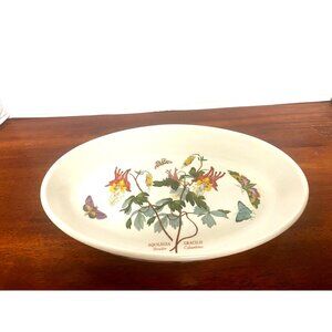 Portmeirion Botanic Garden 11" Oval Baker, Slender Columbine
